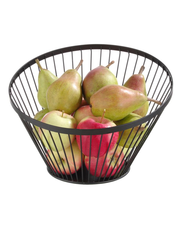 Obstkorb - H 25 cm - Mattschwarz - Hendi - 427071