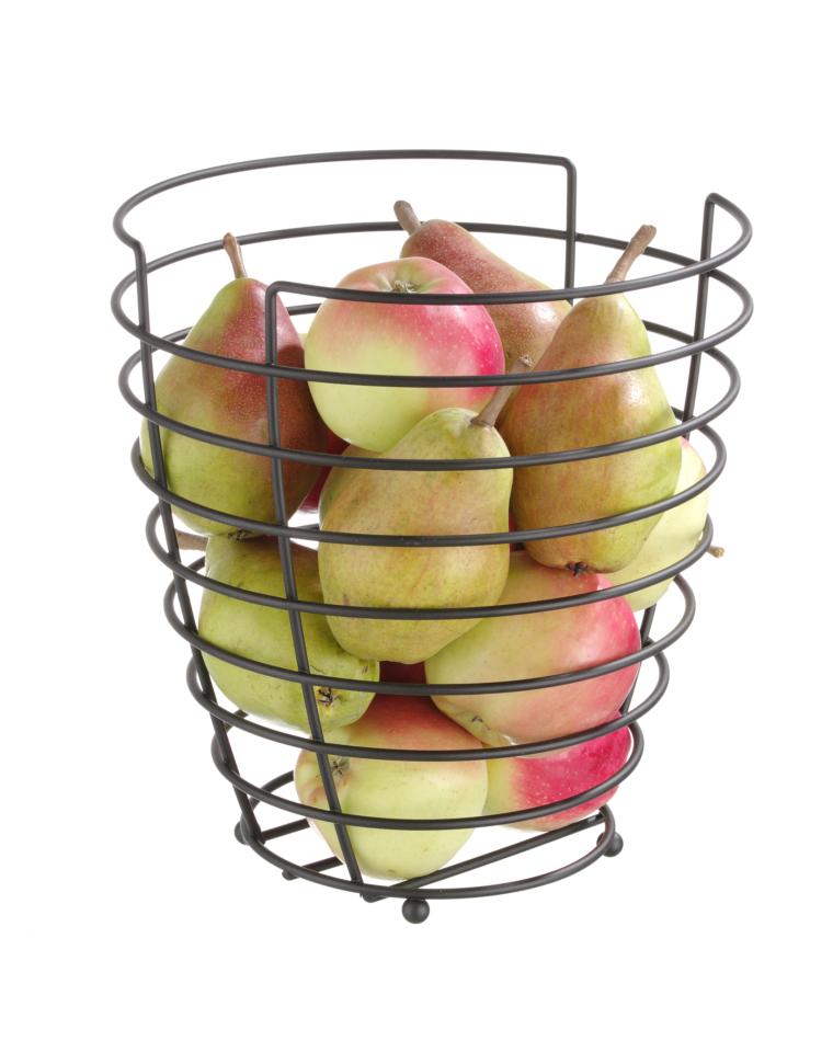 Obstkorb - Ø 23 cm - Mattschwarz - Hendi - 427187