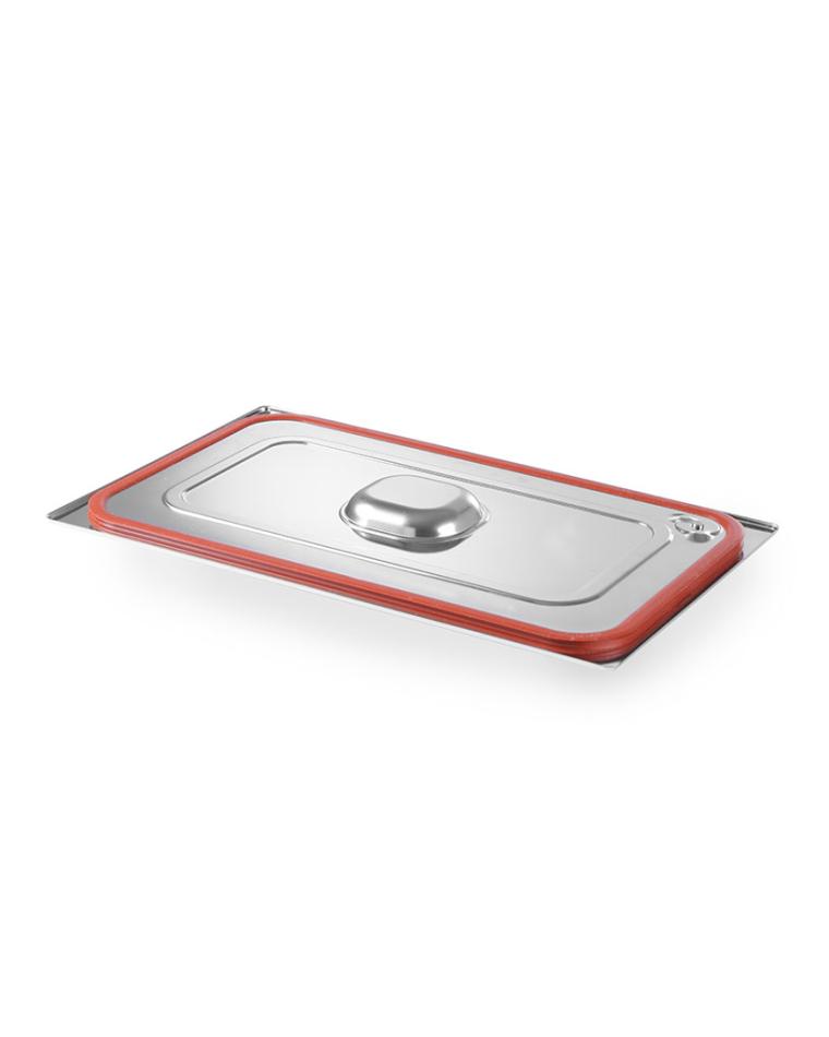 Gastronorm Deckel mit Silikondichtung - Edelstahl 18/10 - 32,5 x 53 cm - Hendi - 802601