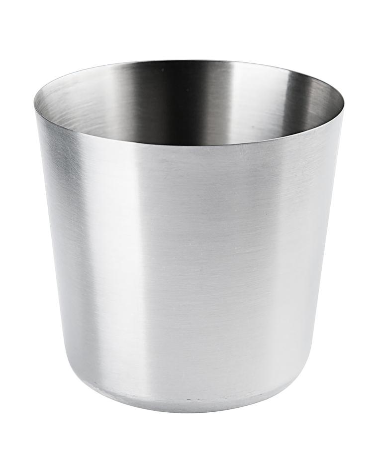 Becher für Pommes - Ø8,5 x H 8,5 cm - Edelstahl - G-Line