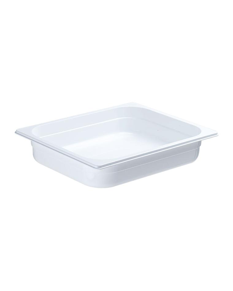 Gastronormbehälter - Polycarbonat - Weiß - 1/2 GN - 100 mm - Promoline
