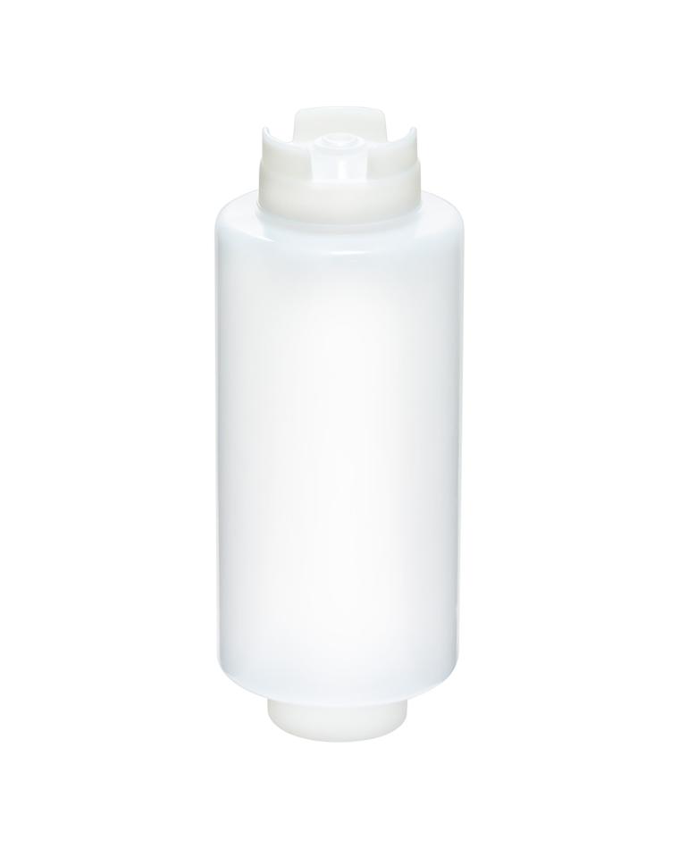 Quetschflasche - 0,61 Liter - Fifo - Tropffrei - Transparent - Promoline