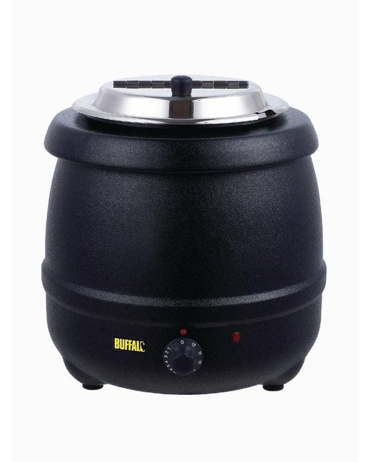 Suppenkessel - 10 Liter - Schwarz - Ø 34,5 x H 36 cm - 230 V - Buffalo - L715