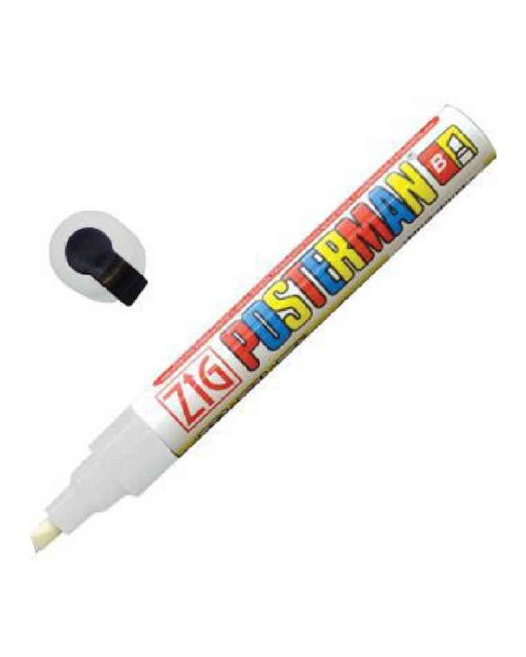 Securit Zig Posterman wetterfester Kreidemarker weiß 6mm - Y985