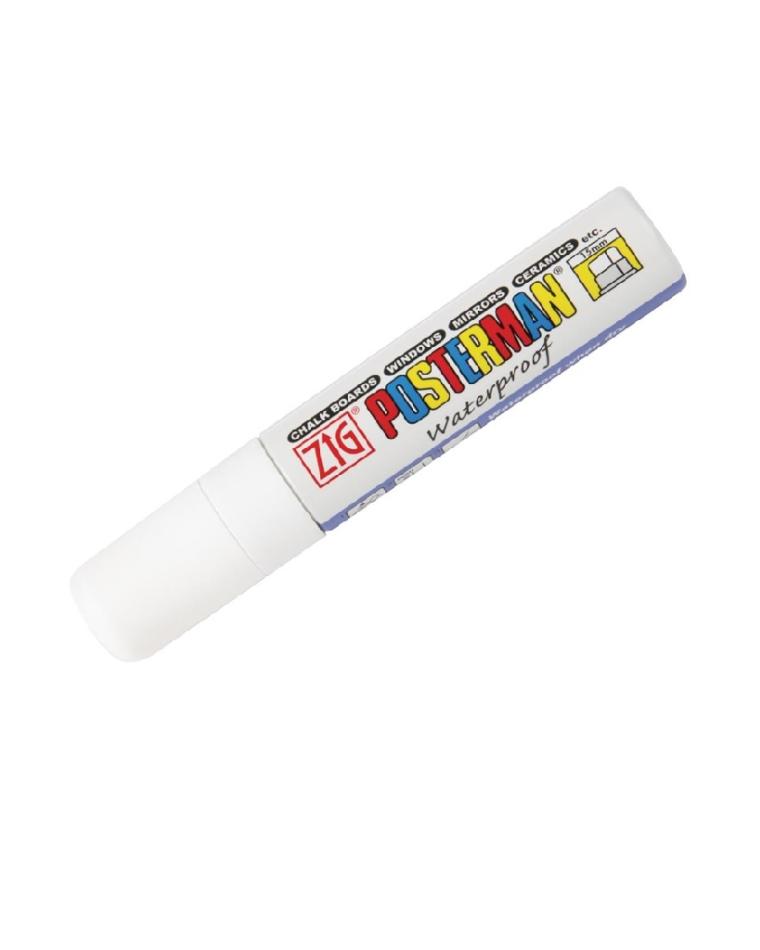 Securit Zig Posterman wetterfester Kreidemarker weiß 15mm - Y976