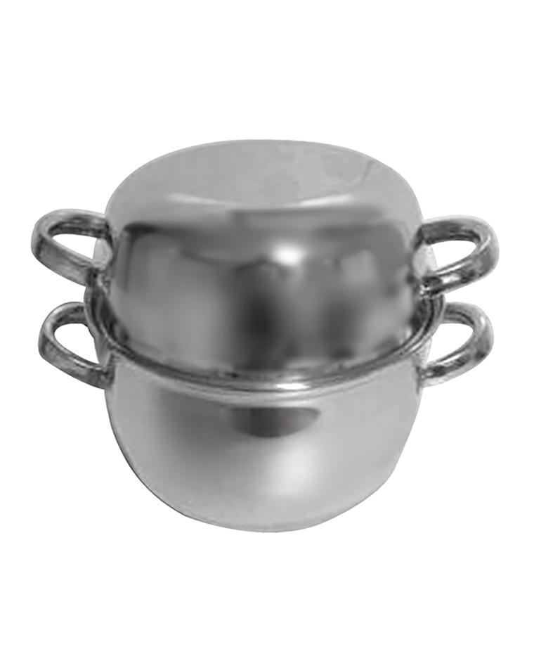 Hendi Kochtopf HENDI Muscheltopf, Emailliert - Mit Deckel, 3,5L, ⌀220x