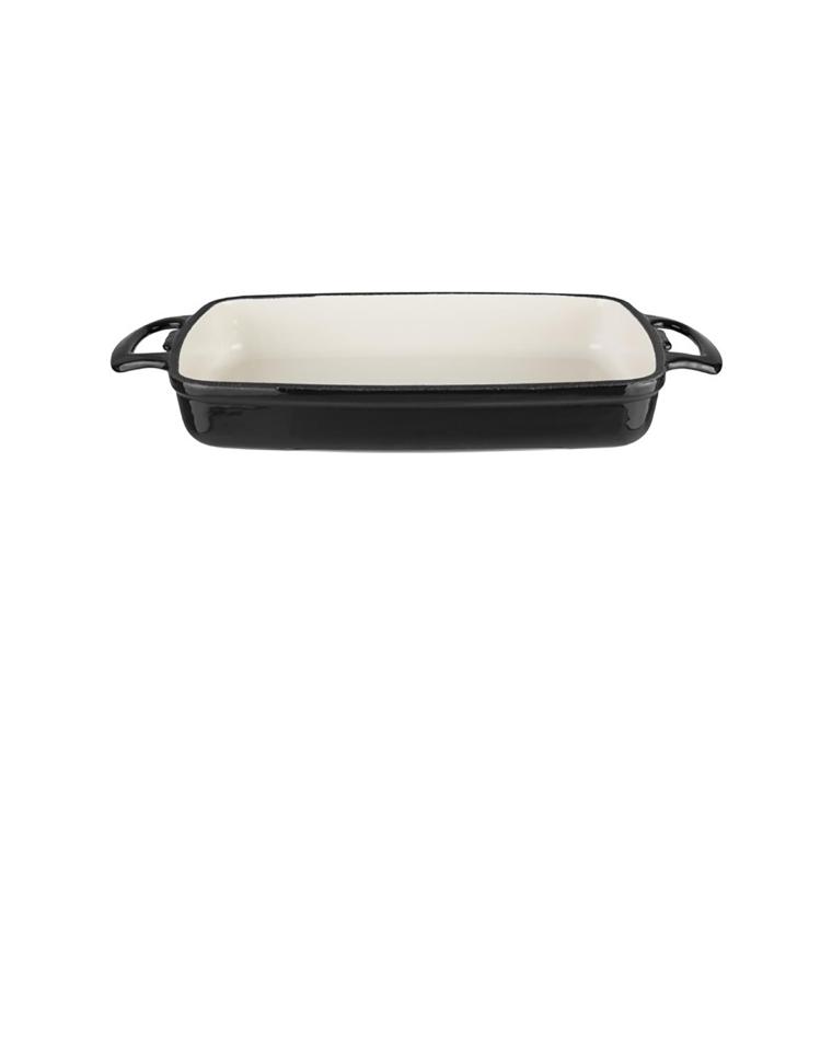 Rechteckige Auflaufform aus Gusseisen schwarz 1,8 l - FH323 - Vogue