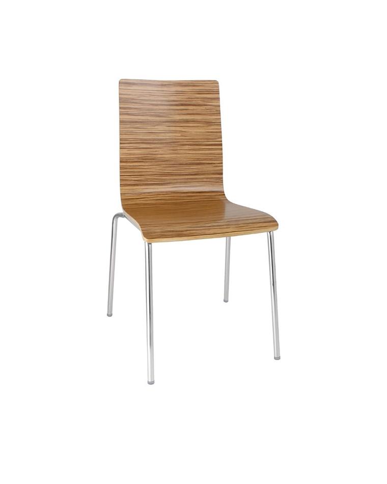 Stuhl mit quadratischer Rückenlehne Eiche - 4 Stück - GR344 - Bolero
