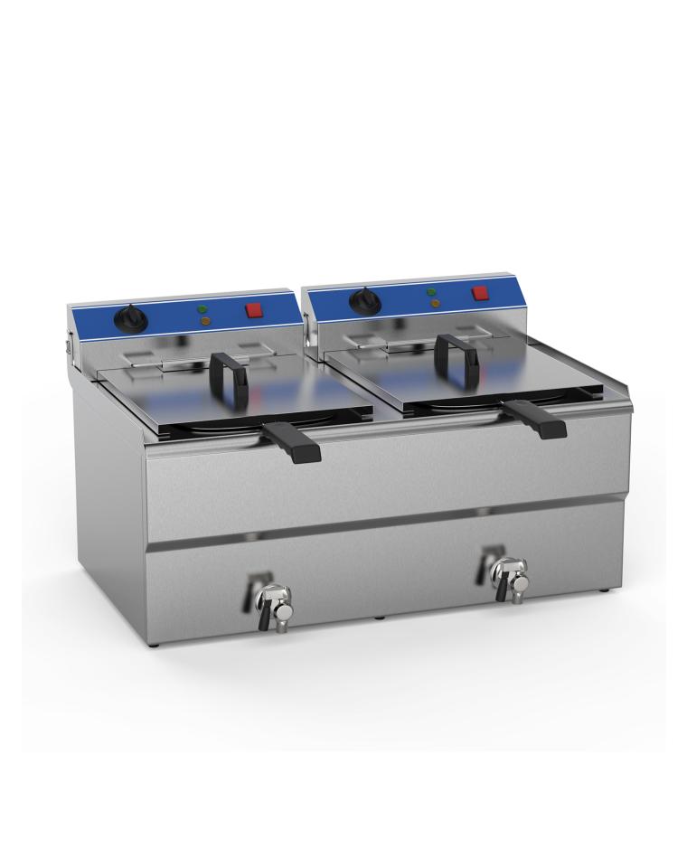 G-Line - 2 x 10 Liter - Ablasshahn - 400V - 058149 - G-Line-Fritteuse