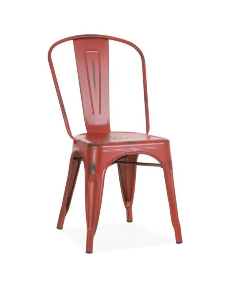 G-Line-Cafe Stuhl - Retro - Vintage Look - Rot