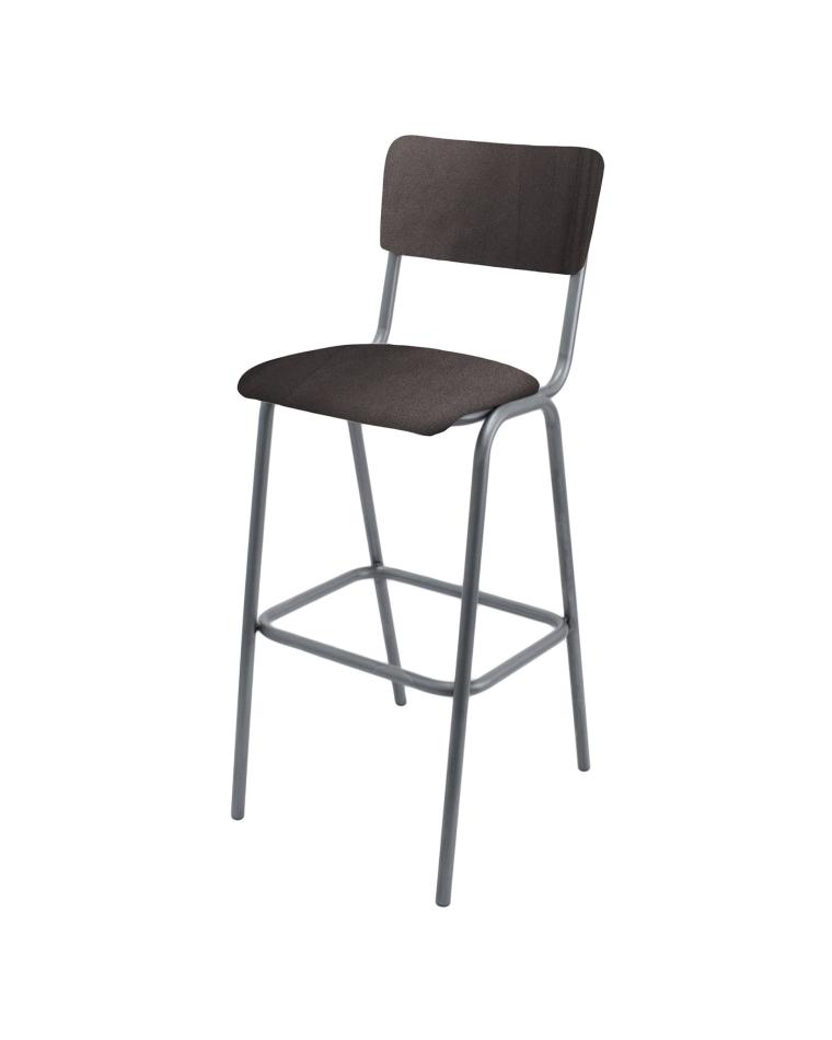 Barhocker - Old School - Vintage Metal - Samt Anthrazit - G-Line