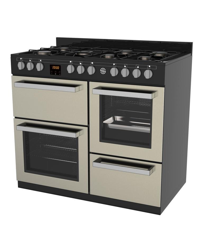 Gasherd - 7 Brenner - H 90 x 100 x 60 cm - Beige - G-Line