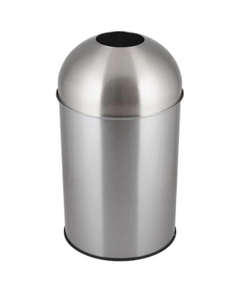 Abfallbehälter - 50 Liter - Matt Edelstahl - Promoline