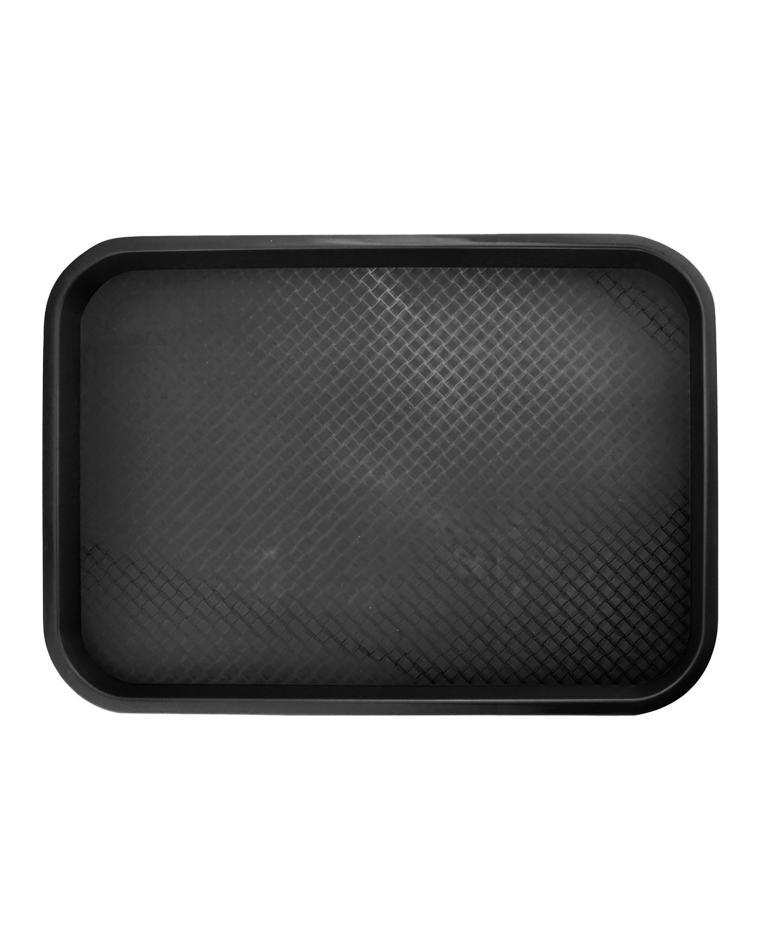 Tablett - Fast Food - 26.5 x 35 cm - Schwarz - Promoline