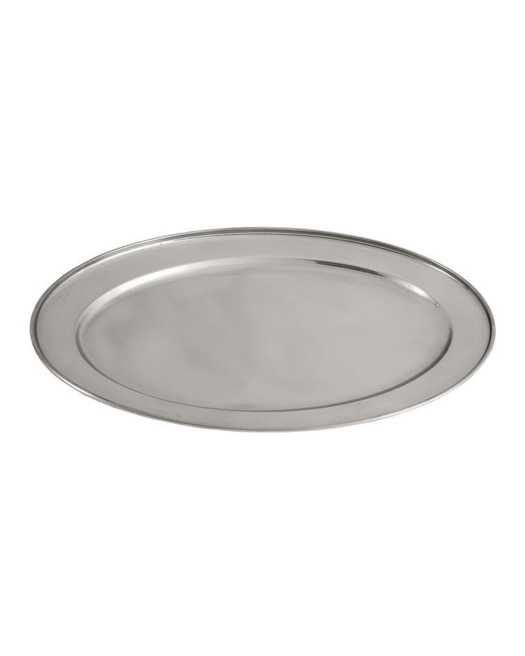 Tablett - Oval - 26 x 18 cm - Edelstahl - Promoline