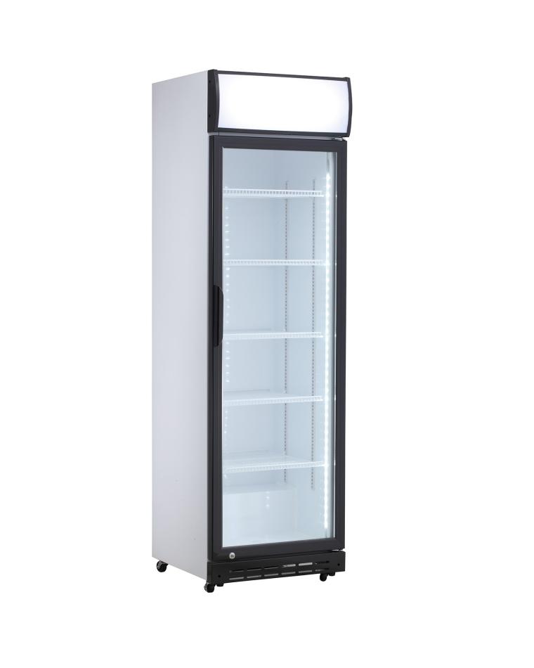 Kühlschrank-Glastür – 390 Liter – Schwarz/Weiß – 1 Tür – Promoline – G-Line