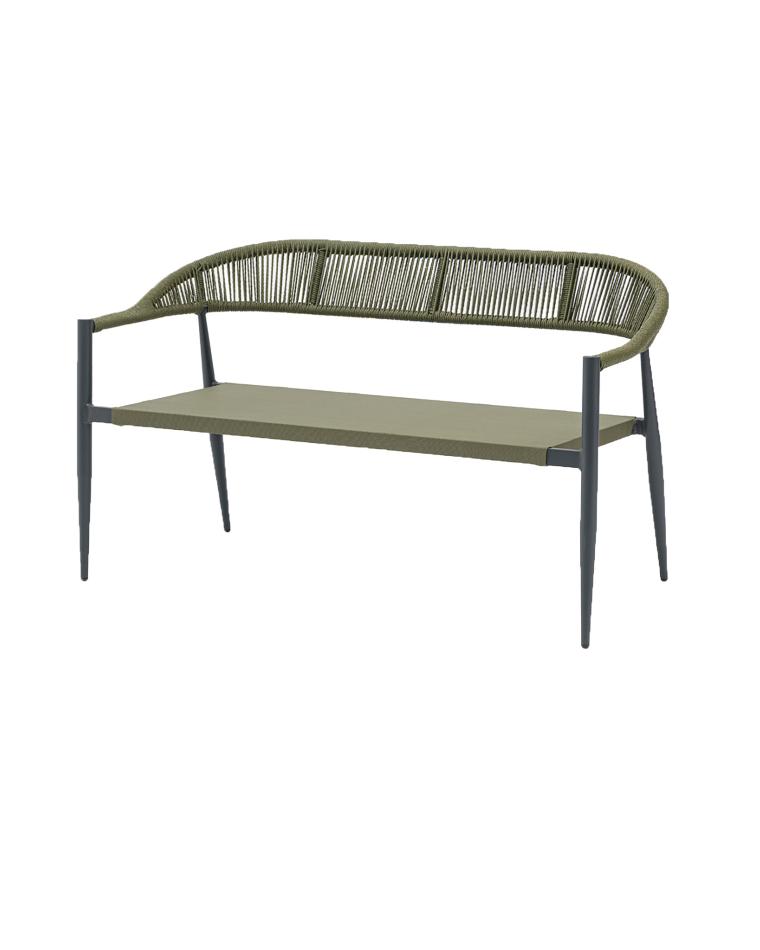 Terrassensofa Joanna 2-Sitzer - Oliv - G-Line