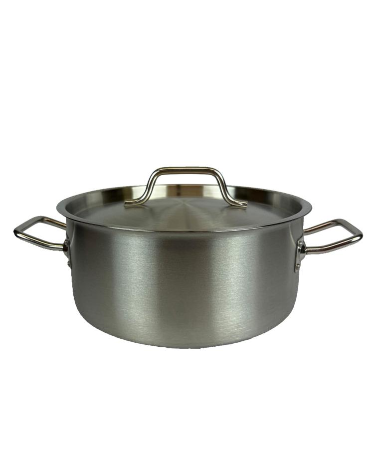 Kochtopf aus Edelstahl – Niedrig – 24 x 11 H CM – 5,0 Liter – G-Line