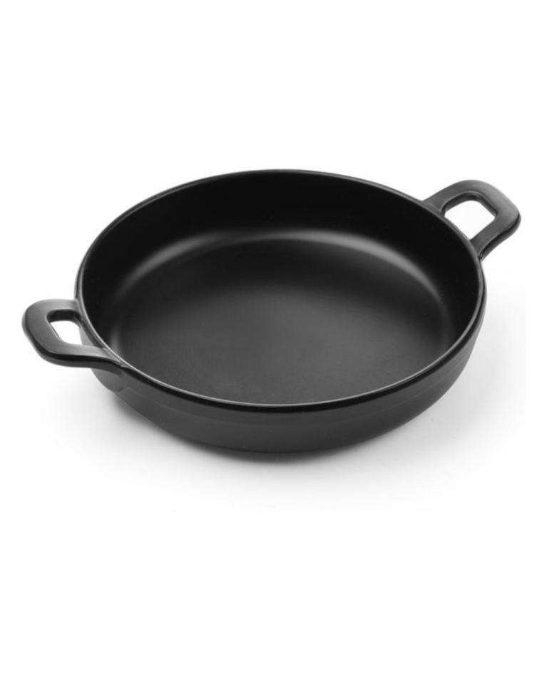 Runde Mini-Pfanne - Little Chef - Melamin - Schwarz - Hendi - 564530