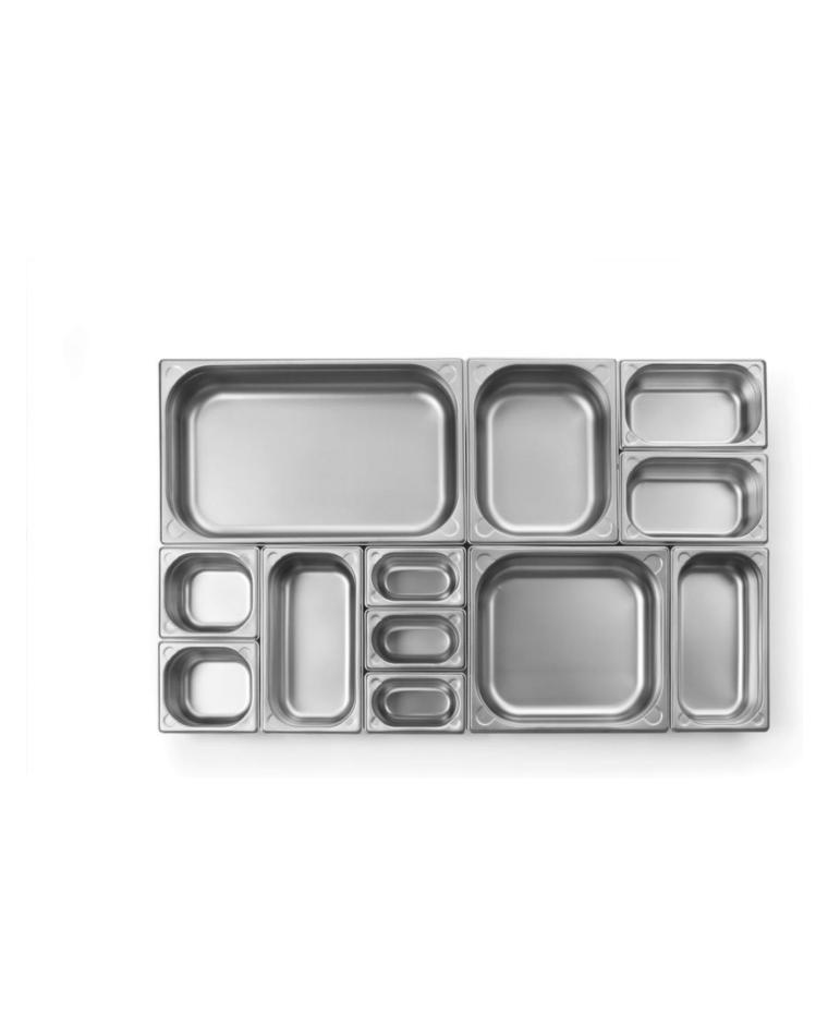 Gastronormbehälter 1/1 perforiert - Edelstahl - H 10 x 32,5 x 53 cm - Hendi - 807132