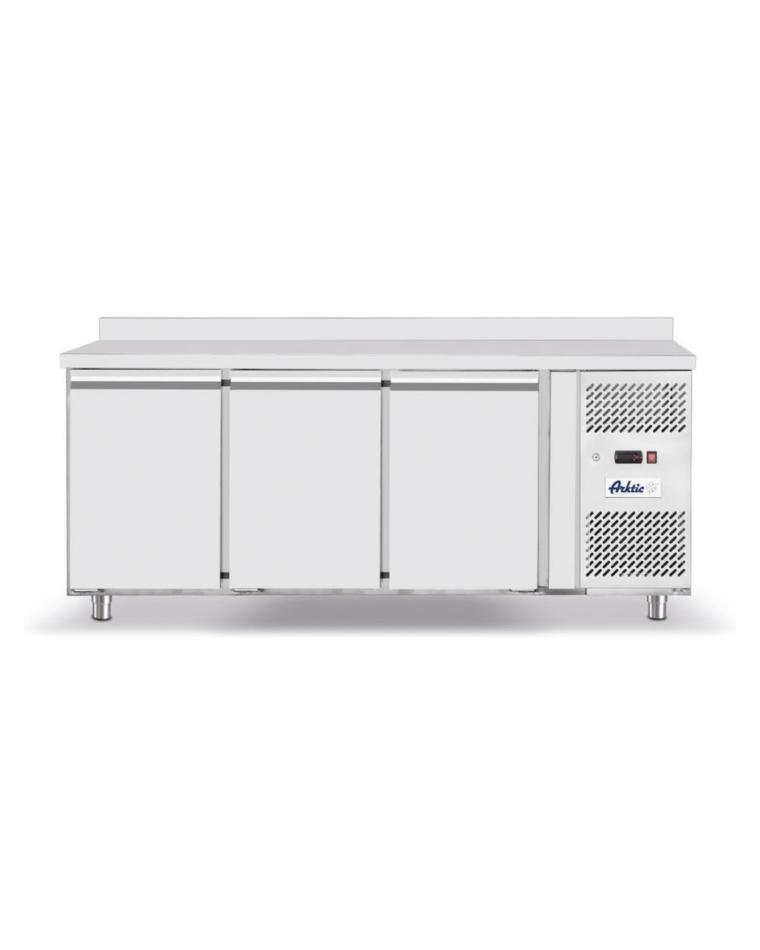 Kühltisch mit 3 Türen Profi Line 420L - Edelstahl - H 85 x 70 x 179,5 cm - Hendi - 232699