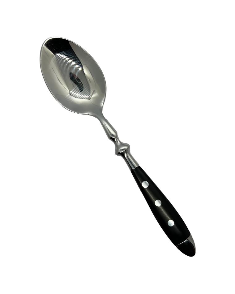 Esslöffel – 20,2 cm – schwarzer Griff – Bistro – G-Tableware – 6 Stück – Promoline