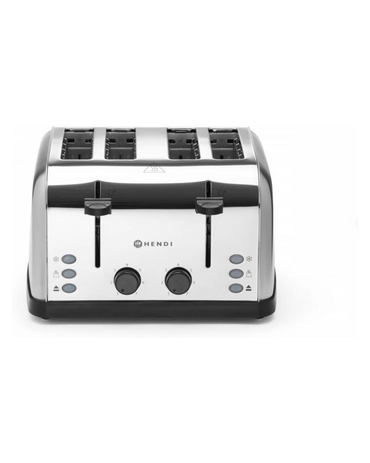Toaster – 4 Scheiben – H 18 x 33,5 x 29,5 CM – Hendi – 261187