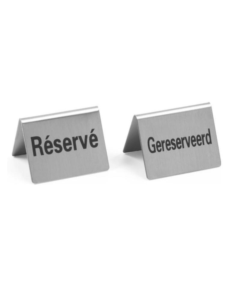 Tischständer Reserved - 4 Stück - Reserved - H 3,5 x 5 x 3,8 CM - Hendi - 663929