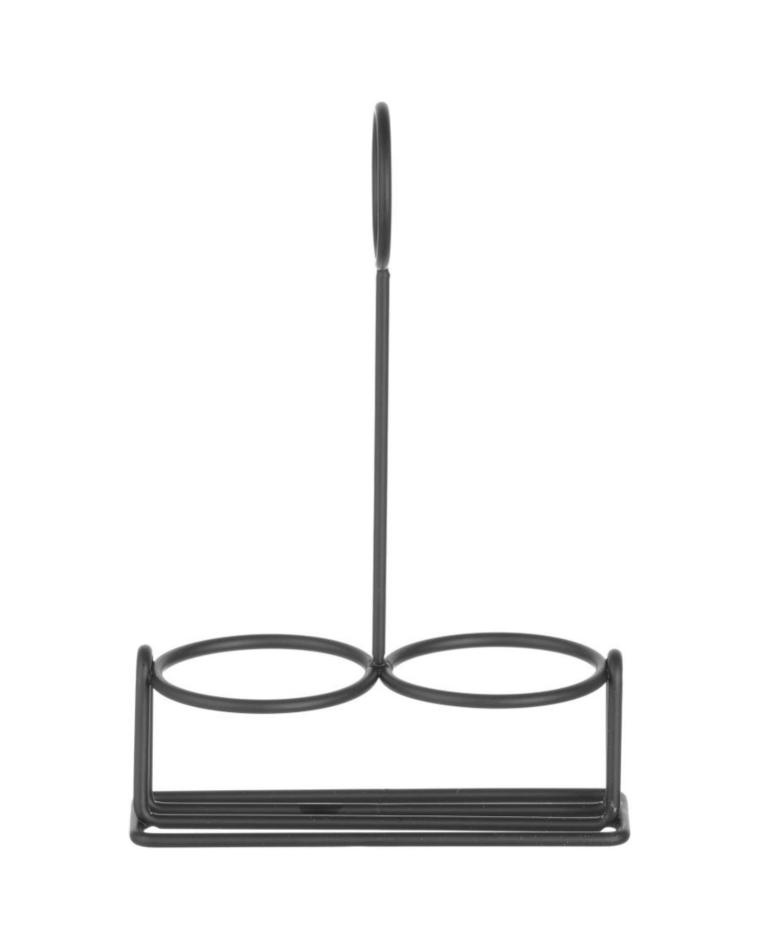 Gewürzständer - Edelstahl - Mattschwarz - Hendi - 427170