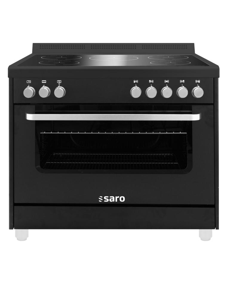 Komplettes Kochfeld – Induktion – Schwarz – Edelstahl – 400 V – H 87 x B 89,7 x T 60 CM – Saro – 331-1205
