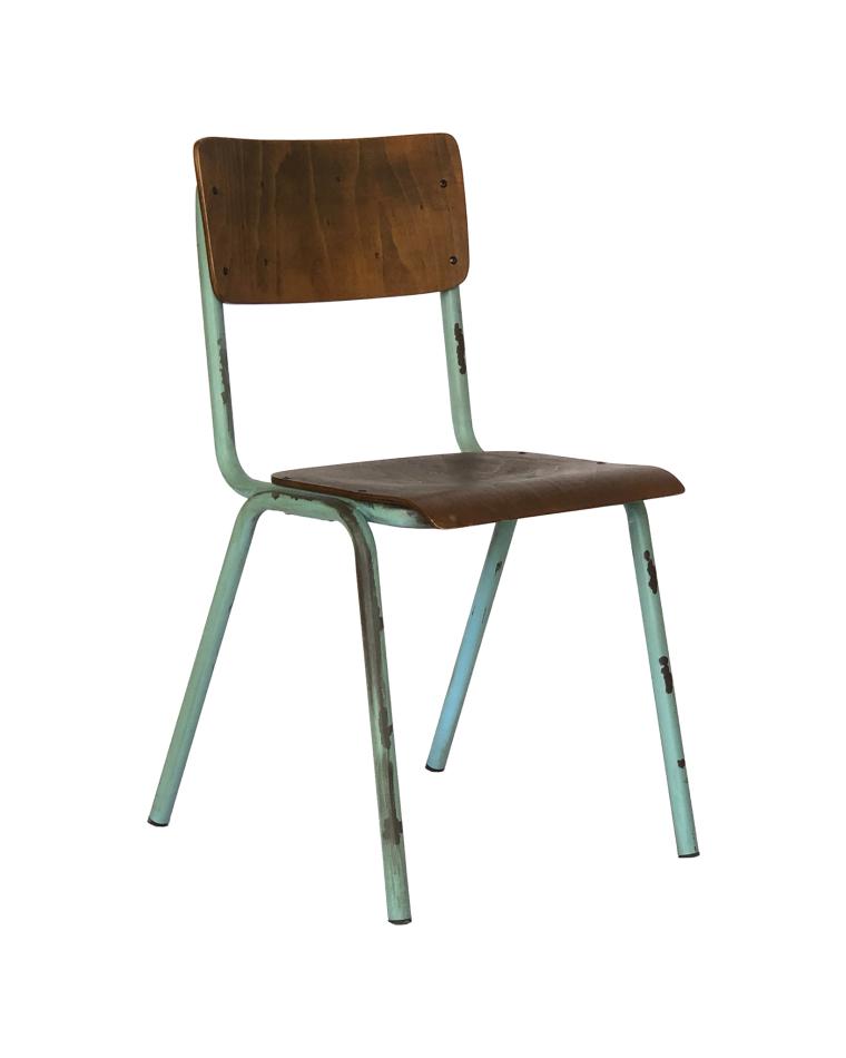 G-Line-Stuhl - Old School - Vintage Grün - Holz - G-Line