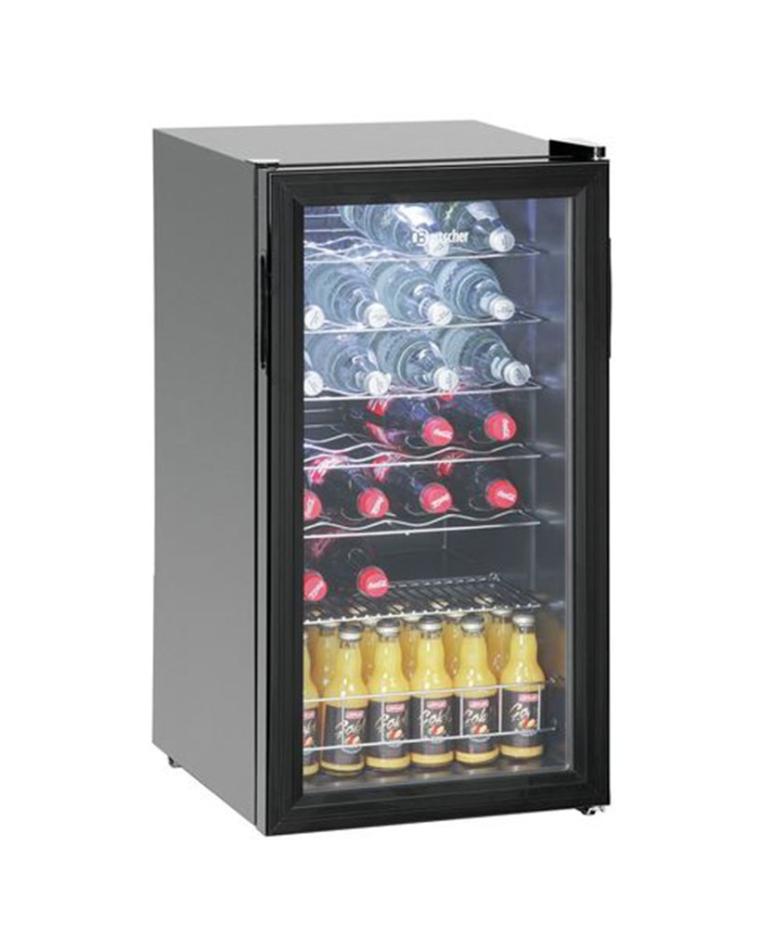 Displaykühlschrank - 88 Liter - 1 Tür - Schwarz - Bartscher - 700082G