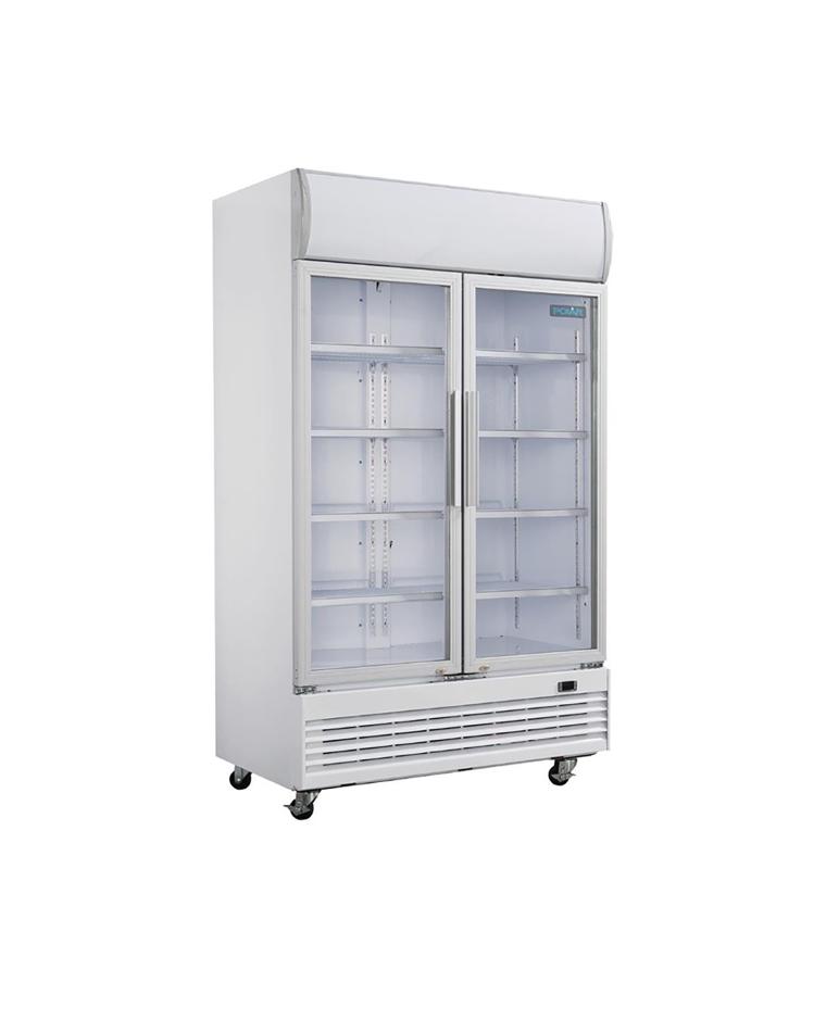 Kühlschrank Glastür - 950 Liter - H 203,6 x 120 x 73 cm - 500 W - 220-240 V - Polar - GE580