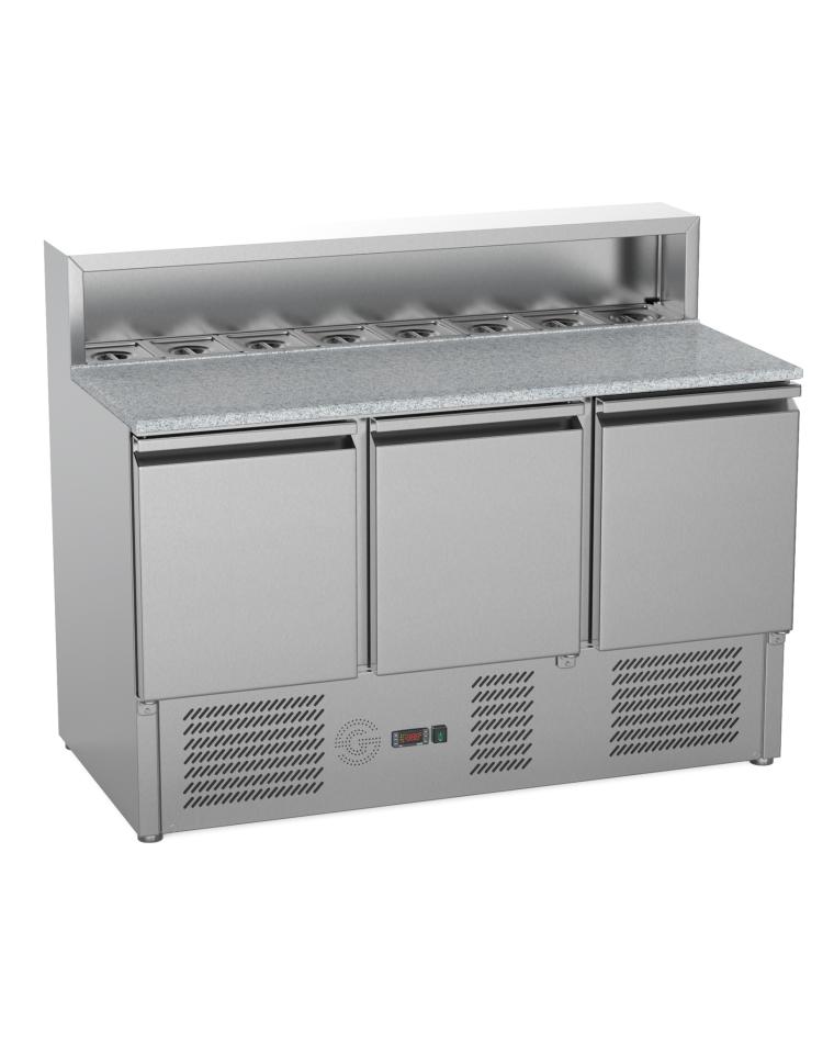 Pizzakühltische - 3 Türen - H 86 x B 136 CM - G-Line