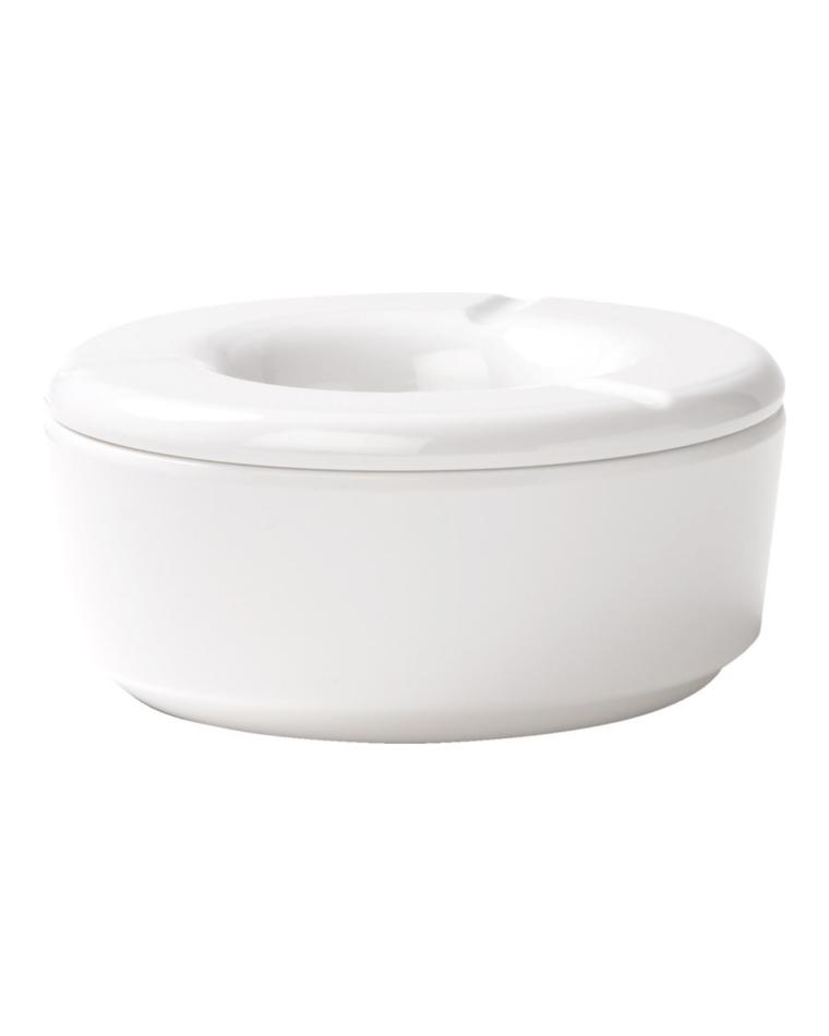 Asbak - Rond - Met Deksel - Wit - Melamine - Ø11.5 - G-Line