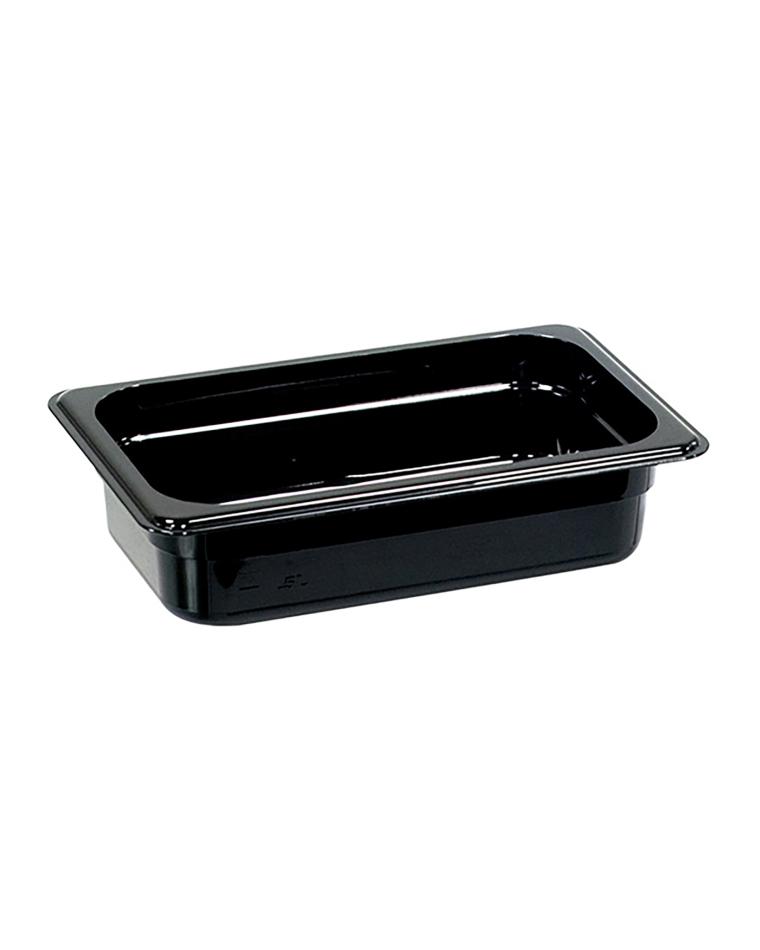 Gastronormbehälter - Polycarbonat - Schwarz - 1/4 GN - 65 mm - G-Line