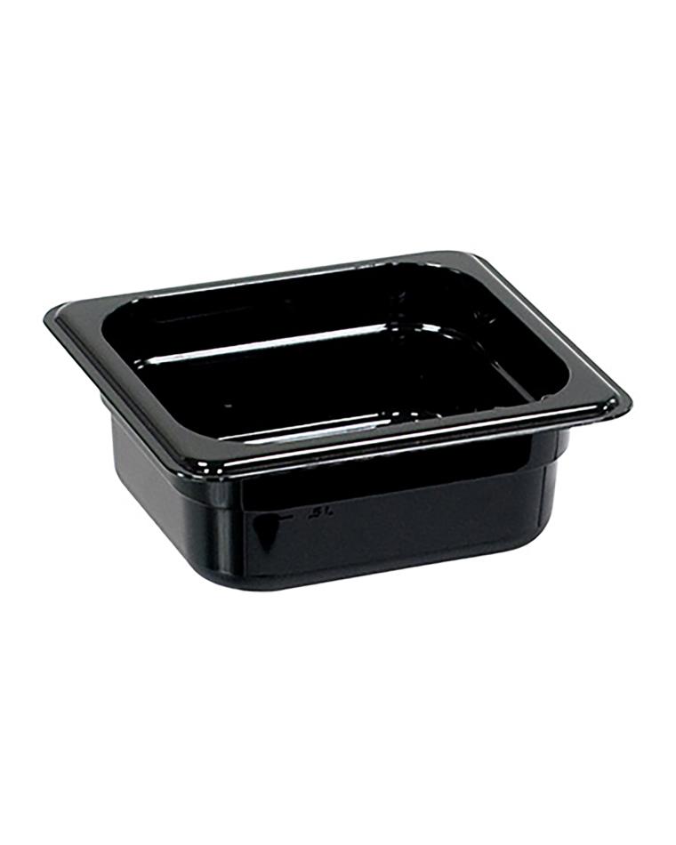 Gastronormbehälter - Polycarbonat - Schwarz - 1/6 GN - 65 mm - G-Line