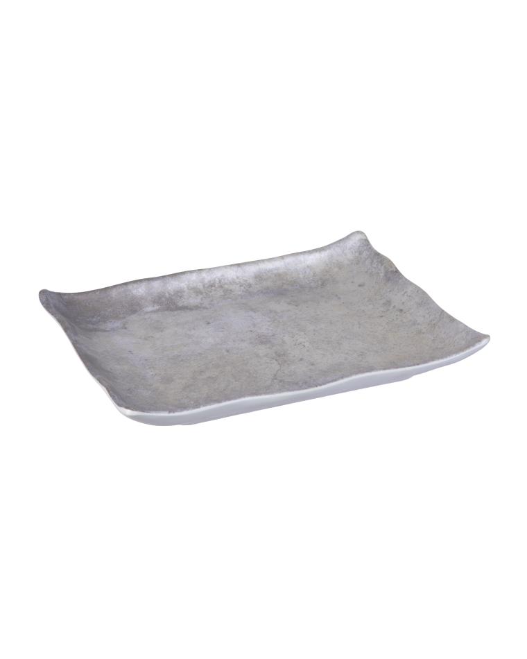 Teller - Stonestyle - Quadratisch - Melamin - B 27,7 x T 21 CM - G-Line