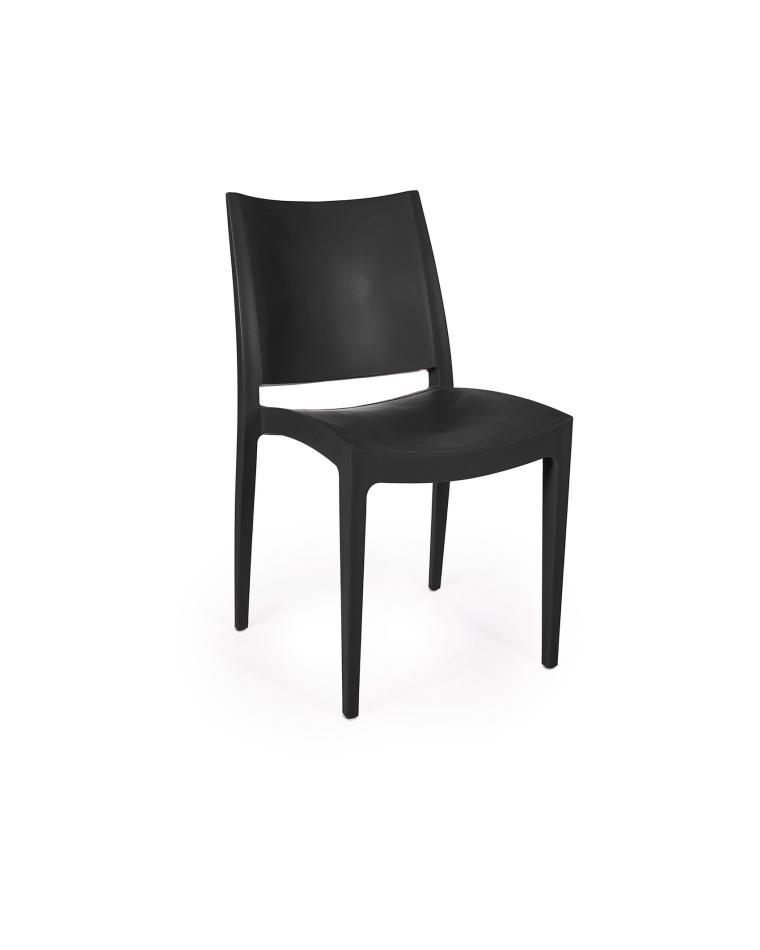 Terrassenstuhl - Lotus - Schwarz - Polyethylen - G-Line