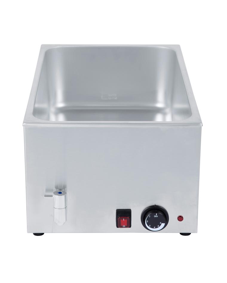 Bain Marie - 1/1 GN - Edelstahl - Ablasshahn - 0 °C-90 °C - G-Line