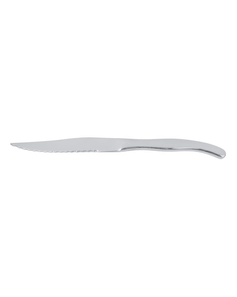 Steakmesser - 23 CM - Griff aus Edelstahl - Chuletero - G-Tableware - 6 Stück - G-Linie
