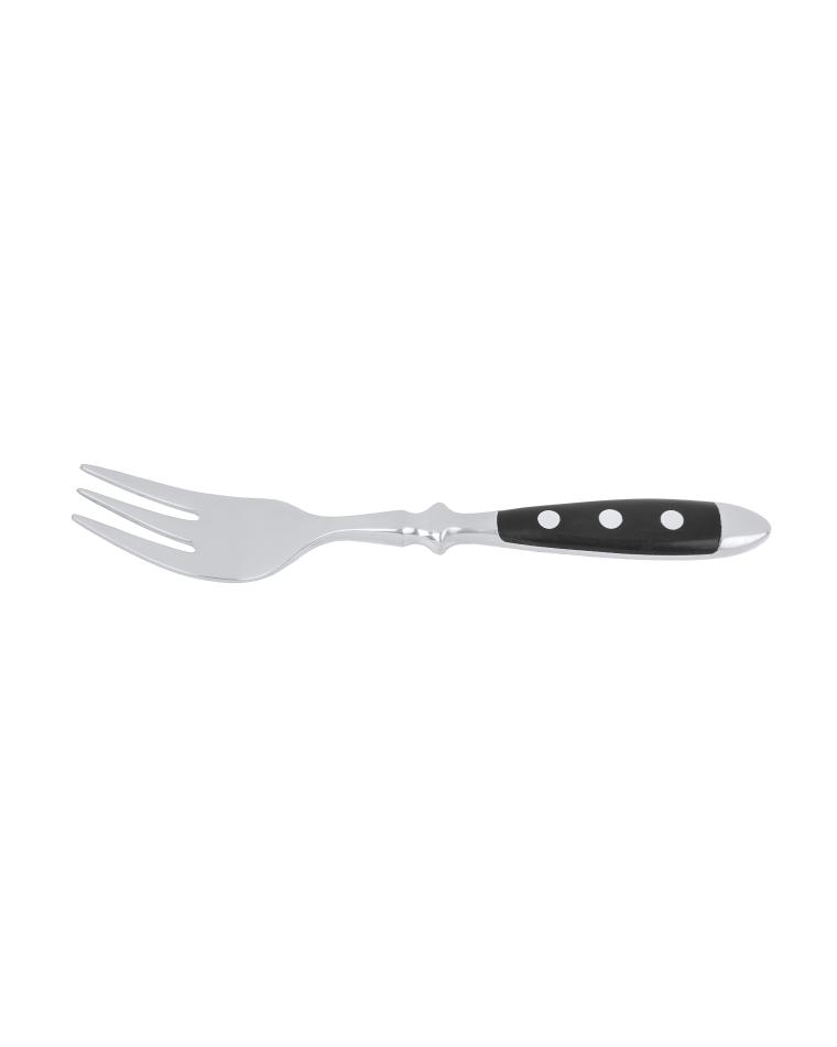 Kuchengabel – 15,4 cm – schwarzer Griff – Bistro – G-Tableware – 6 Stück – G-Linie