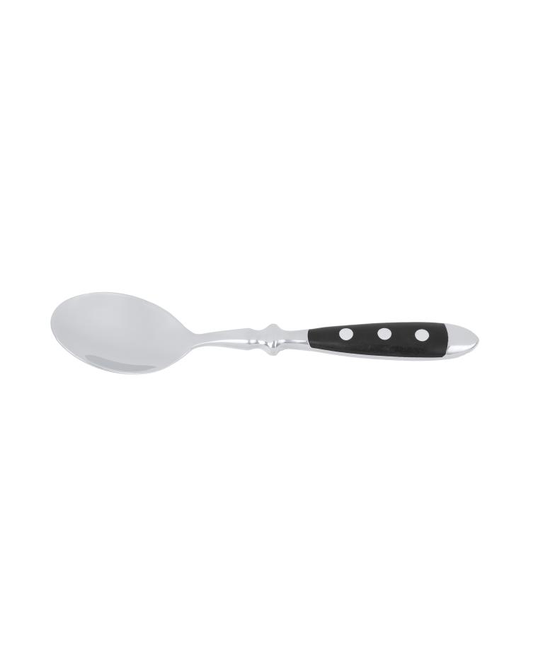 Kaffeelöffel – 15 cm – schwarzer Griff – Bistro – G-Tableware – 6 Stück – G-Linie
