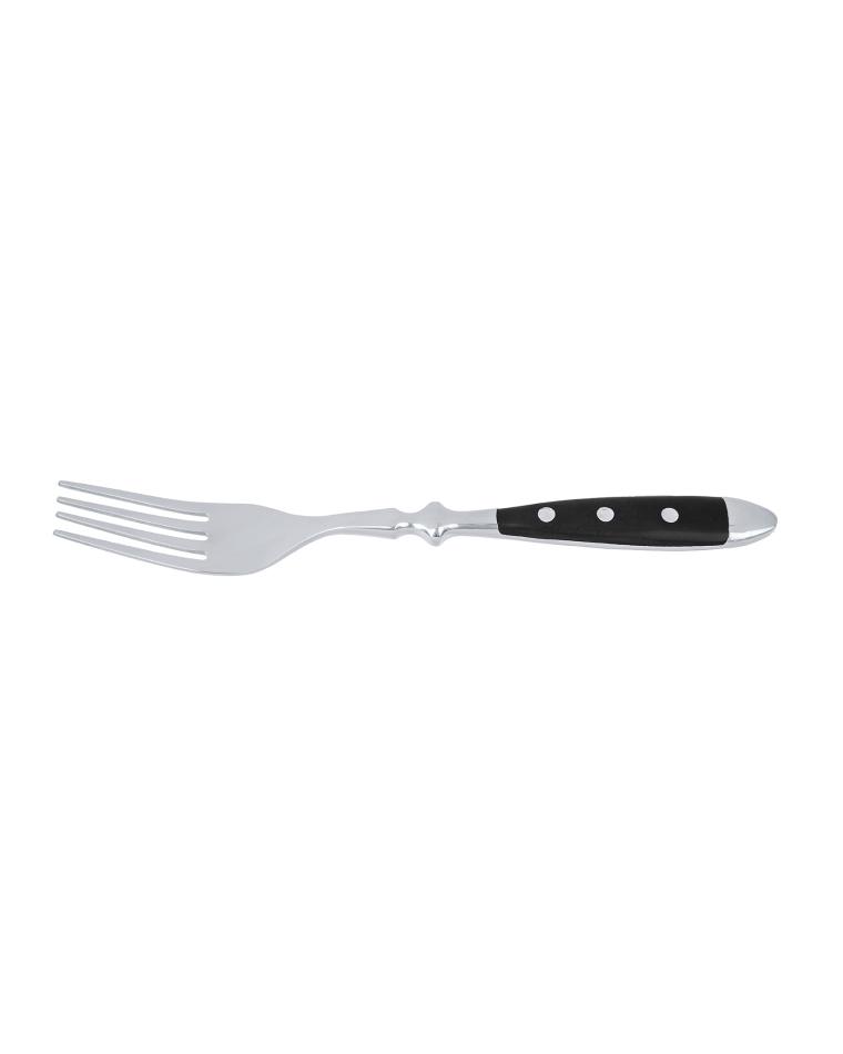 Tafelgabel – 20,2 cm – schwarzer Griff – Bistro – G-Tableware – 6 Stück – G-Linie