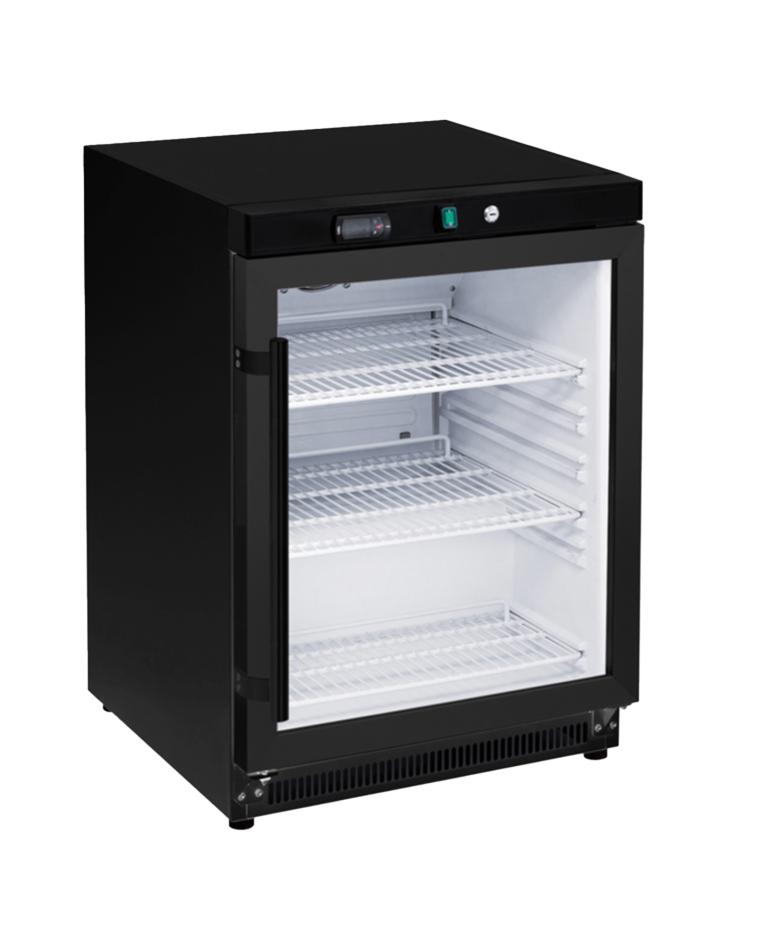 Kühlschrank Mini - Glastür - 1-türig - 200 L - Schwarz - 230V - G-Line