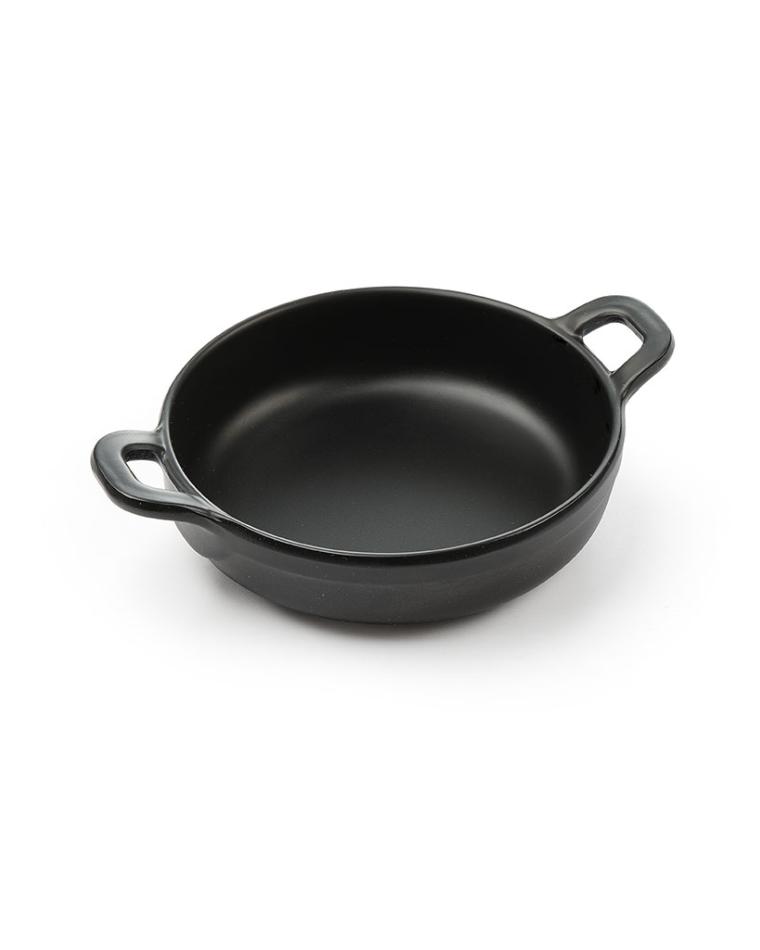 Runde Mini-Pfanne - Little Chef - Melamin - Schwarz - Hendi - 564530