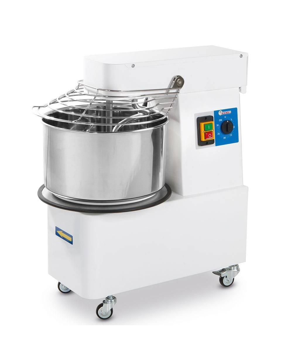 Spiralteigmaschine mit fester Schüssel - 20L - Hendi - 226209