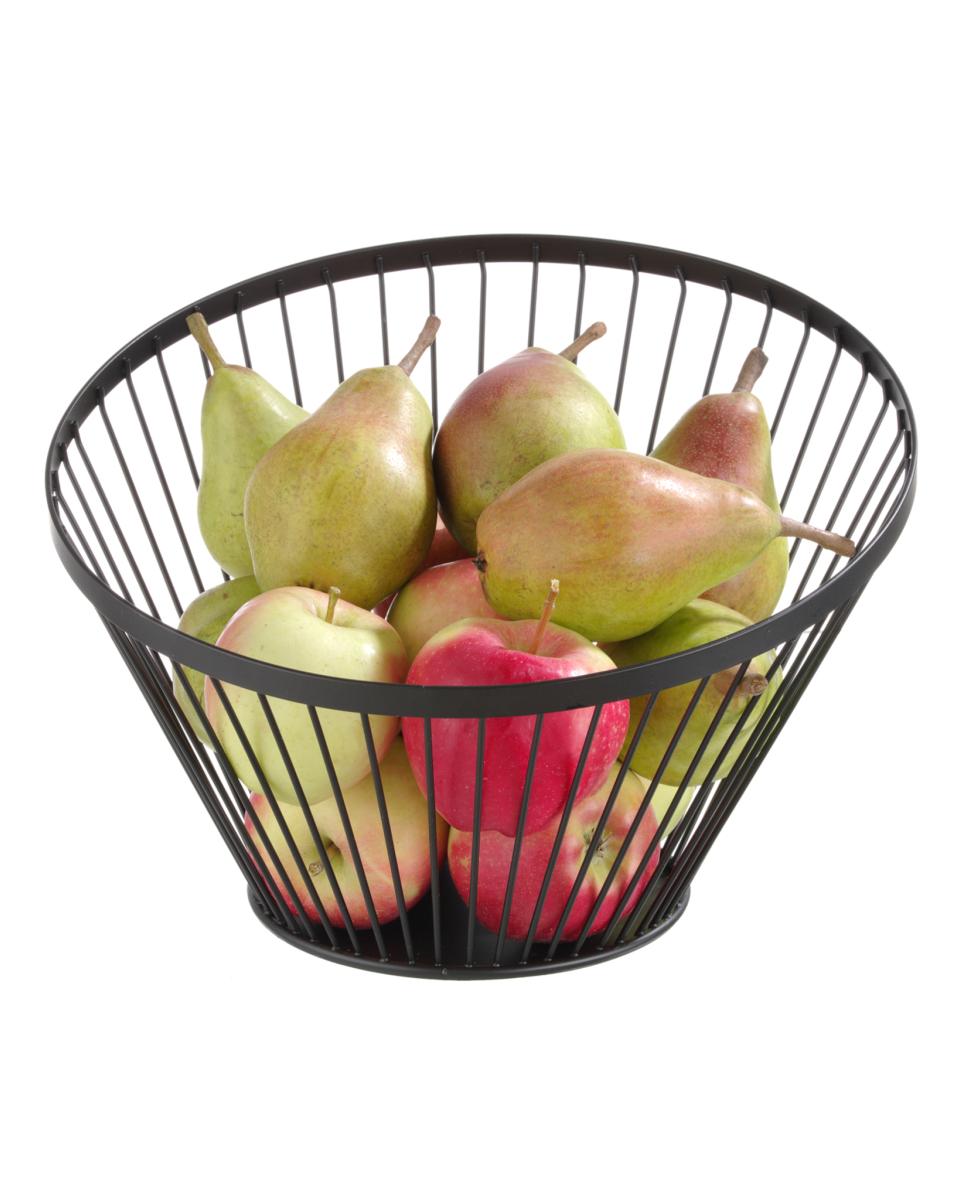 Obstkorb - H 25 cm - Mattschwarz - Hendi - 427071