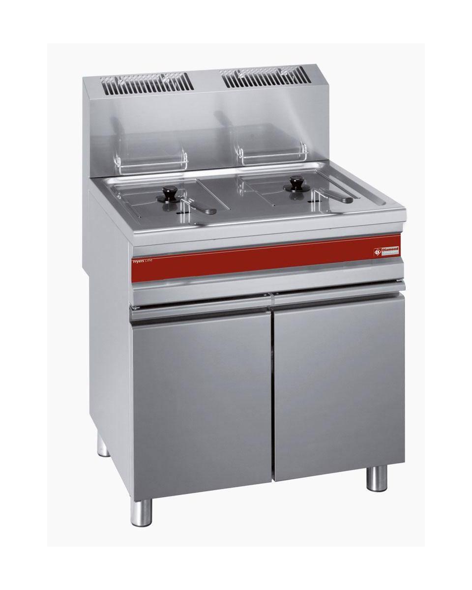 Gas-Fritteuse - Fryers Line - 2x 15L - Auf Schrank - F15 + 15G / M - Diamond