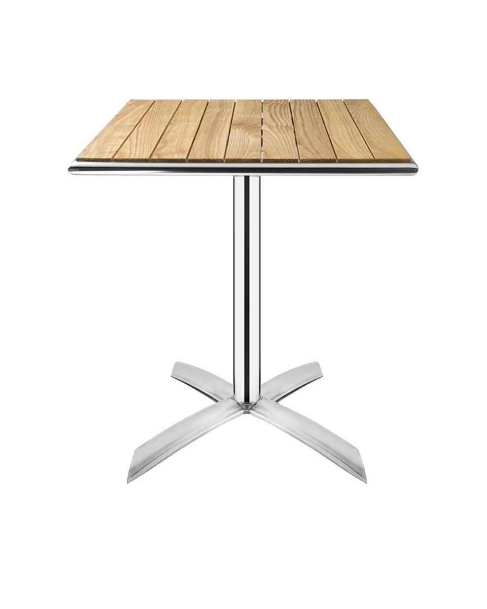Bolero Bistrotisch Eschenholz faltbar quadratisch 60 cm | Gastro-Tisch